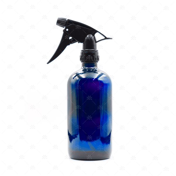 500ml Blue Glass Spray Bottle with Spray Top - EOS UK