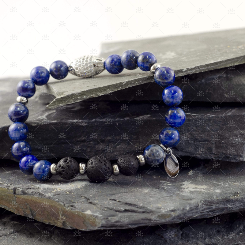 Louise : Blue Lapis Lazuli Gemstone Diffuser Bracelet