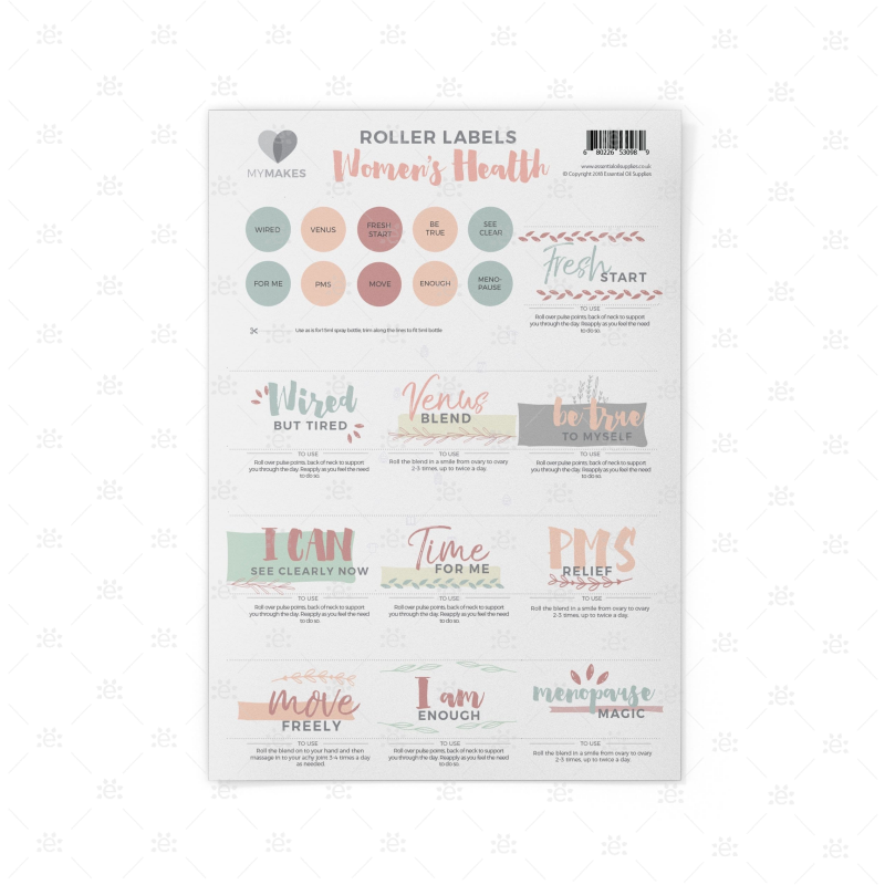 MyMakes : Women's Health  - Label Sheet