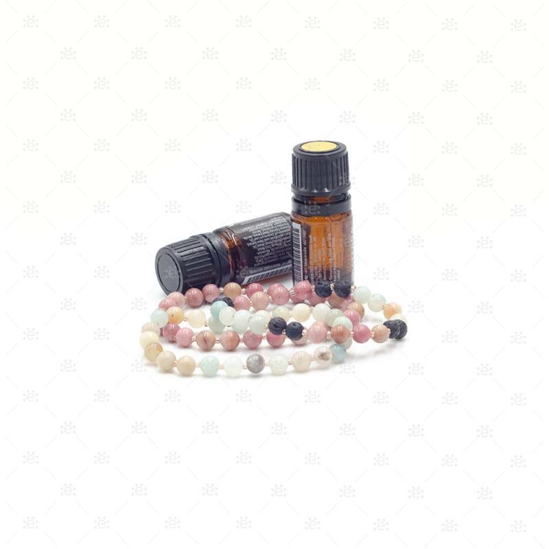 Poppy:  Amazonite & Rhodochrosite Stacked Diffuser Bracelet Jewellery