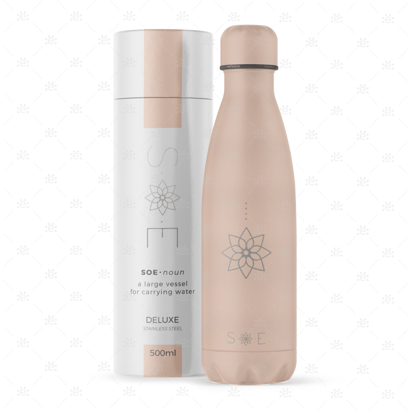 Soe - Deluxe 500Ml Stainless Steel Drinks Bottle Rose Quartz Coming Soon