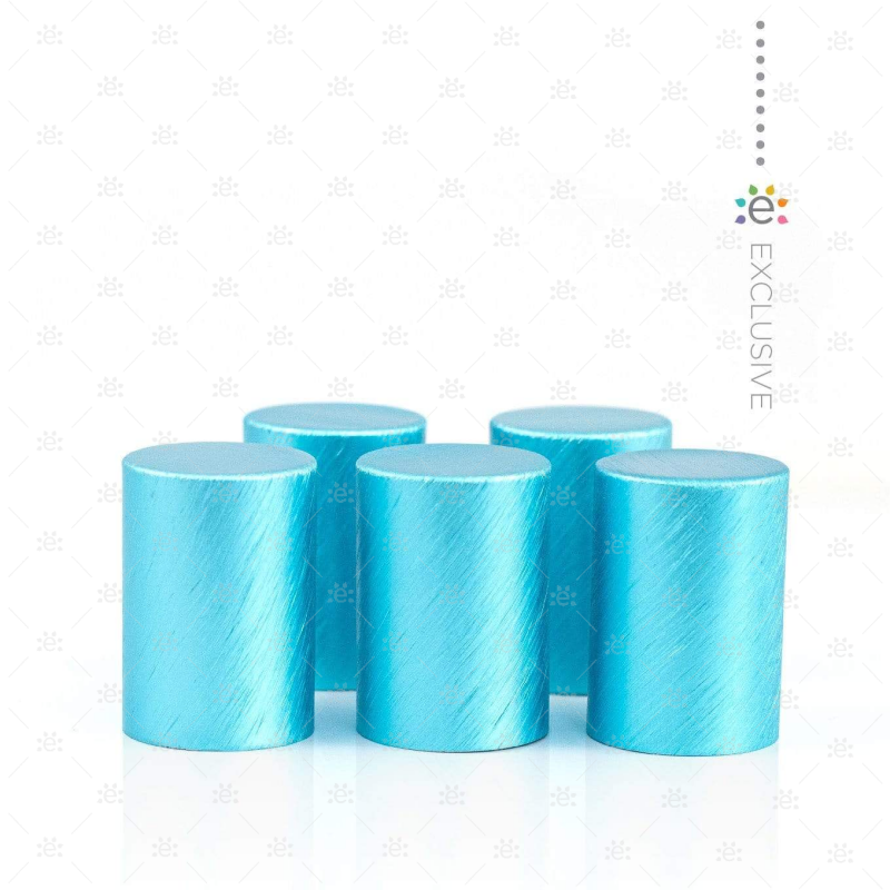 Teal Metallic Roller Bottle Cap (5Pk) Accessories & Caps