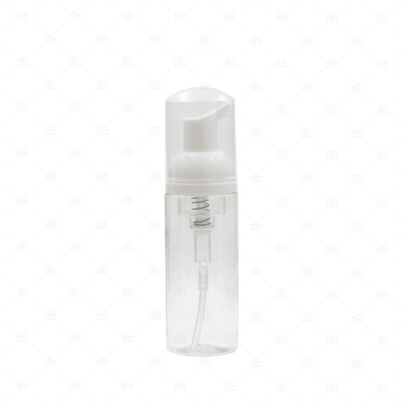 50Ml Clear Plastic Bottle With White Foaming Pump Dispenser Plastics/containers