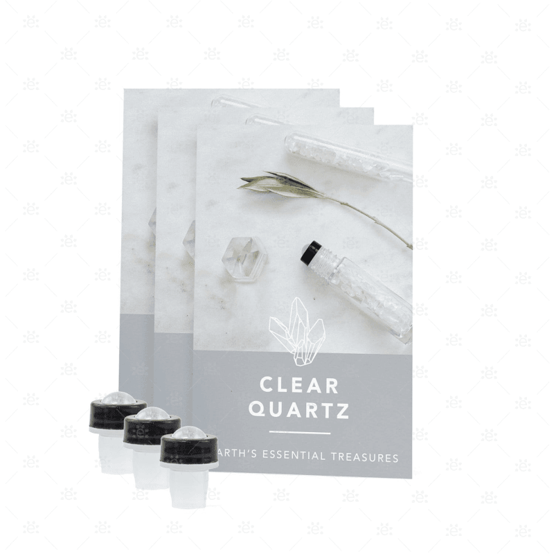 Clear Quartz Luxury Gemstone Roller (3 Pack) Accessories & Caps
