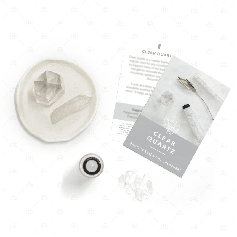 Clear Quartz Luxury Gemstone Roller (3 Pack) Accessories & Caps