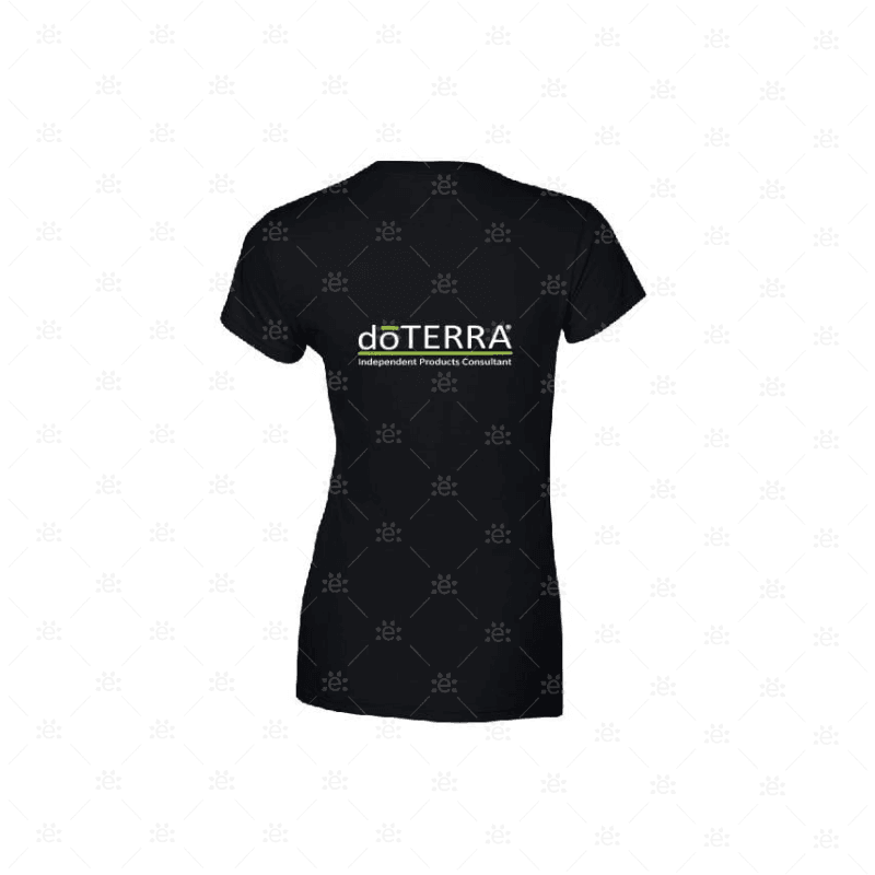 Ladies Doterra Branded T-Shirt - Design Style 1 (Black) Clothing
