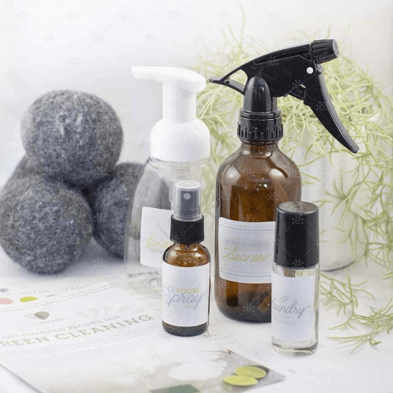 Mymakes:  Green Cleaning (Personal Diy Set) Includes 4 Bottles For The Starter Homecare Set Kits