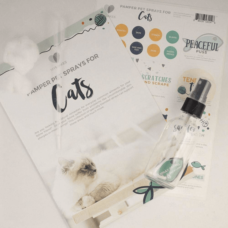 Mymakes:  Pamper Pet Sprays For Cats (Make & Take Workshop Set)