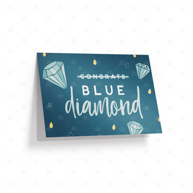 You're Essential Rank Recognition Card - Blue Diamond